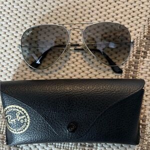 Ray-Ban Silver Aviator Sunglasses